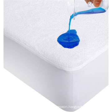 Factory price king size waterproof cotton quiltterry cotton mattress protector